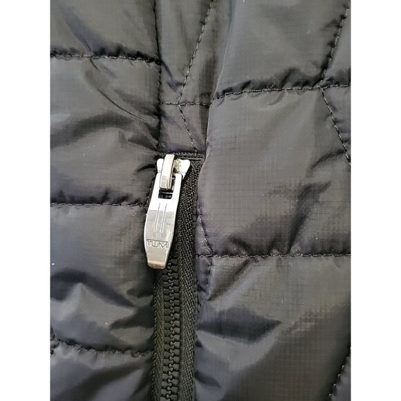 Tumi Men's Puffer Vest Zipper Pockets Black Small - Picture 5 of 11